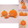 Adorable Orange Plush Pillow Cartoon Fruit Doll Soft Stuffed Toy For Kids Gift