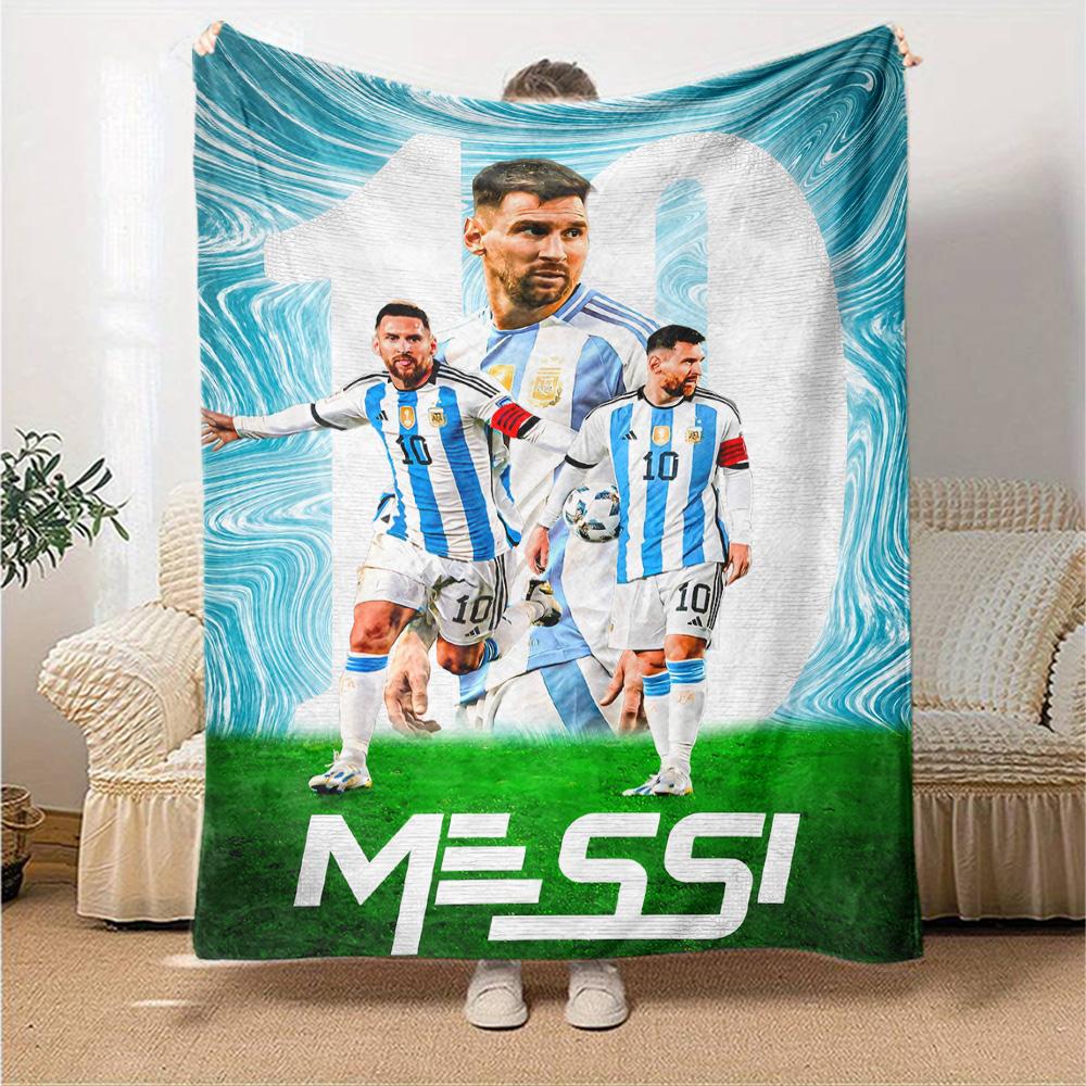 Electric Soccer Legend Blanket Comfortable Suitable for Couch Livingroom Sofa Four Seasons Multipurpose Digital Print