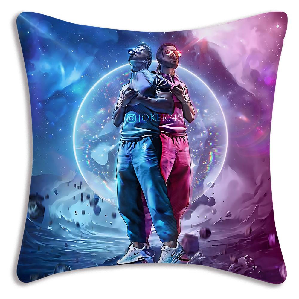 French rapper PNL Pillow Covers Cartoon Sofa Decorative Home Double-sided Printing Short Plush Cute Cushion Cover