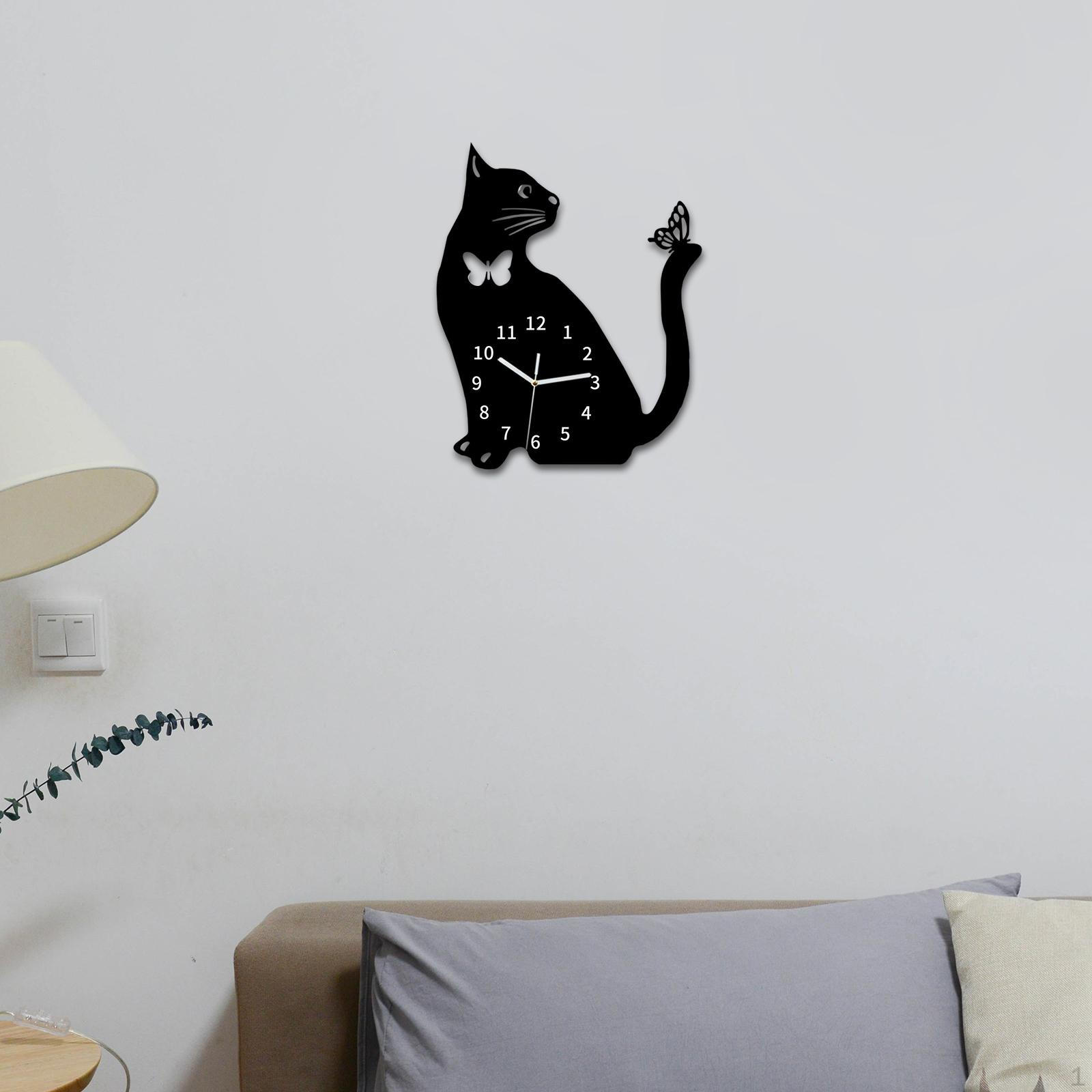 

Hanging Clock Decorative Arabic Numerals Tabletop or Wall Display Art Ornament for Bedroom Kitchen