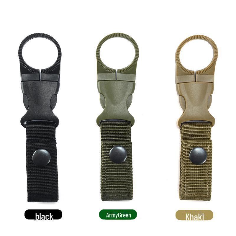 Durable Outdoor Webbing Velcro Water Bottle Buckle - Wear-Resistant Tactical Sports Gear