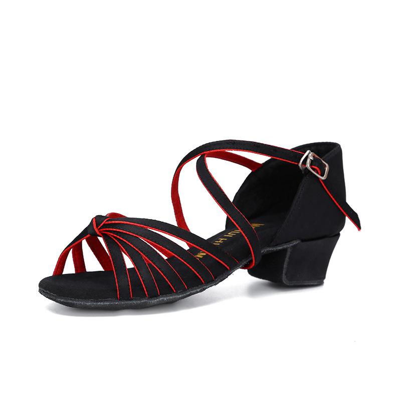 Kinder Latein Tanzschuhe Mädchen Kinder Professionelle Tanzschuhe Mittelhoch Absatz Weiche Sohle Üben Anfänger Hautton