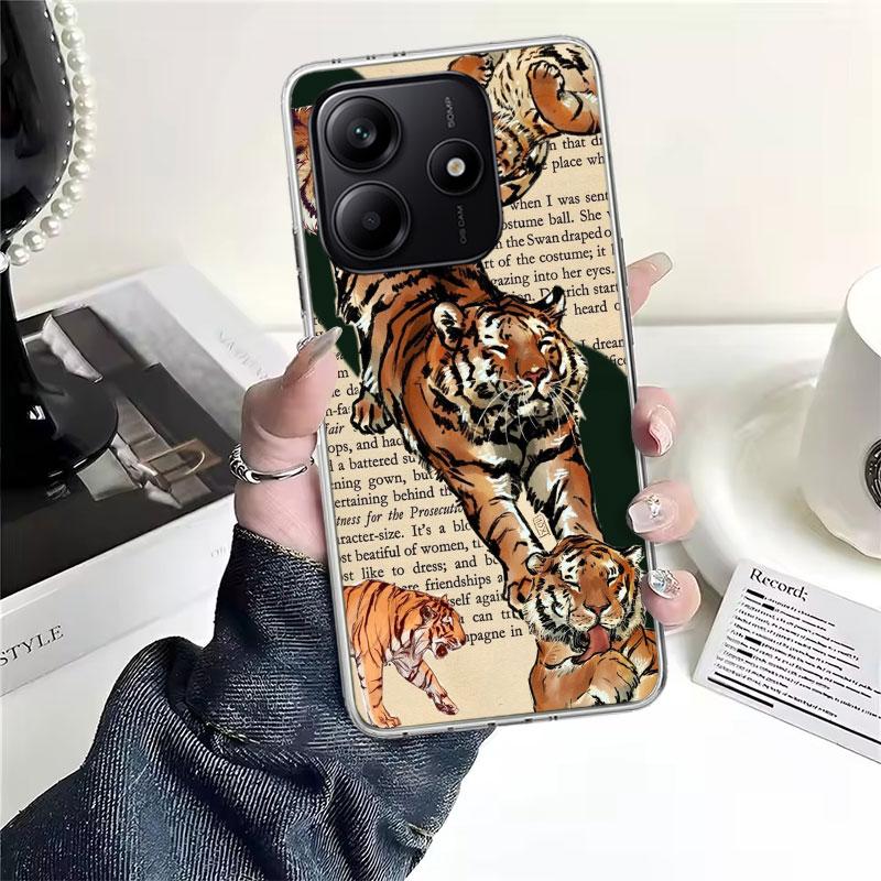 

Superior Tiger Pattern Art Soft Phone Case For Xiaomi Redmi Note 15 14 14S 13 12 Pro Plus 12S 11 11S 11E 10 10S 11T 5G Fundas Co Redmi Note 13 Pro 5G
