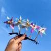 Playful Hair Clips with Spinning Windmills Sweet Charm Hairpin for Children