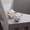 Niche Irregular Metal Section Earrings Women'S Cold Style C-Shaped Earrings Earrings