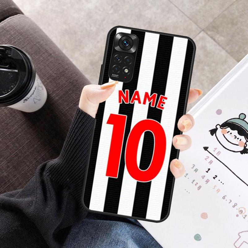 

Персонализированный чехол с именем и номером футболиста для Xiaomi Redmi Note 11 10 9 8 12 Pro 10S 11S 12S Чехол для Redmi 9 10 10A 9C 10C 12C Redmi Note 11