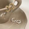 Aussage Kleine Unregelmäßige C-förmige Creolen Weibliche Boho Einfache Kreis Ohrringe Für Frauen Luxus Party Hochzeit Schmuck Geschenke