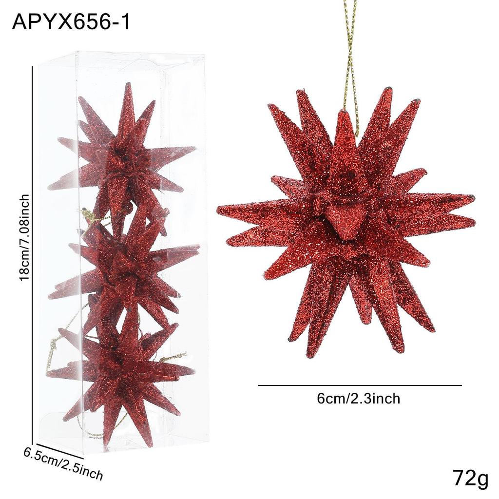 Champagne Exploding Star Pendant Ornament for Christmas Tree Decoration (2026)