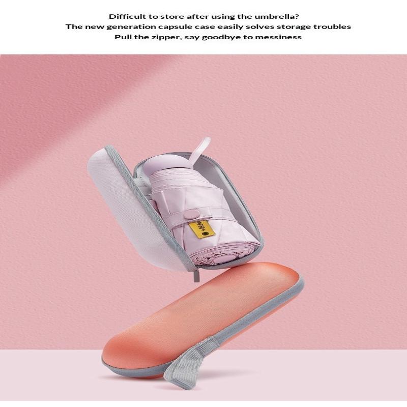 Mini Pocket Foldable Umbrella UPF 50+ UV Protection Waterproof Windproof Parasol for All Weather Use