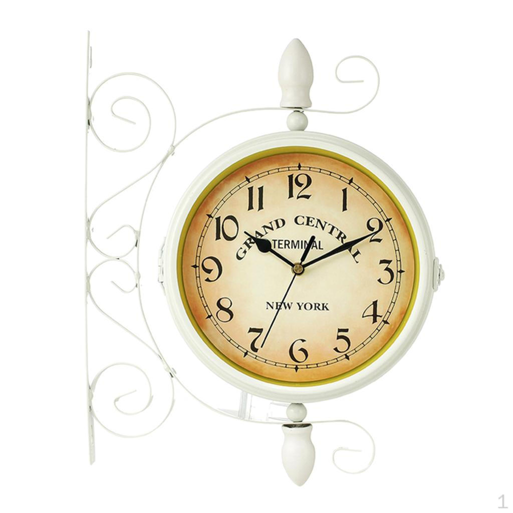 Dual Sided Hanging Clock