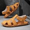 Fashion Men's Big Size 46 Sandals Summer Shoes Open-Toed Slippers Soft Roman Comfortable Footwear Outdoor Beach Walking Footwear