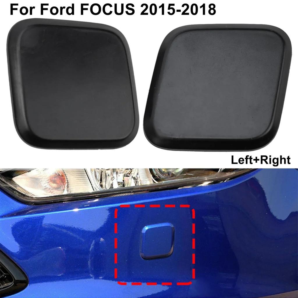 2x Osłona Dyszy Spryskiwacza Reflektora Prawa i Lewa Do Ford Focus 2015-2018 Samochodowa Pokrywa Dyszy Spryskiwacza Reflektora