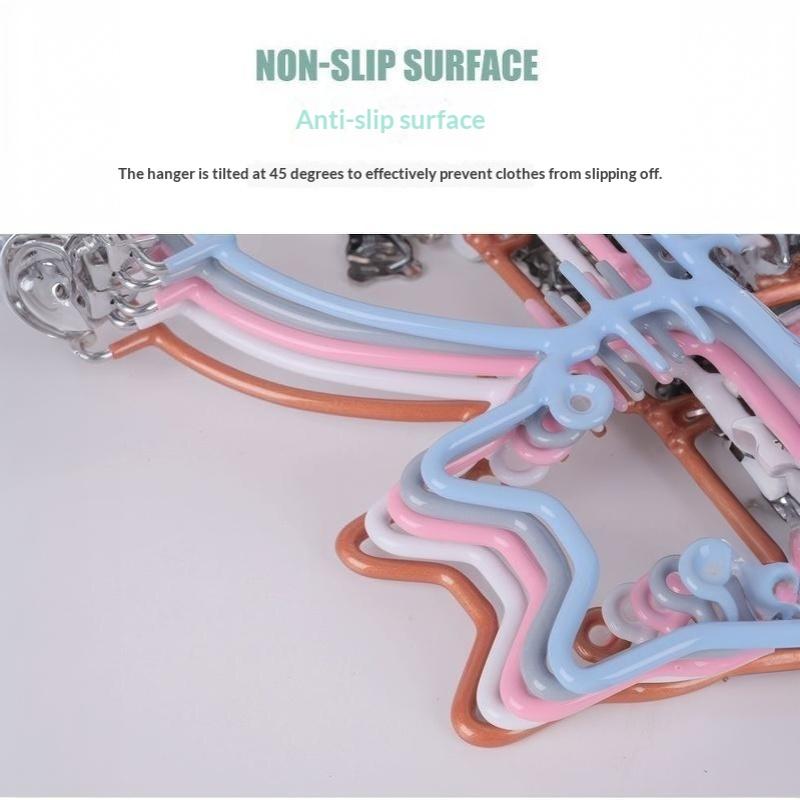 Cat Shape Clothes Drying Rack 8 Clips Capacity Windproof Waterproof Metal Hanger Balcony Sock Drying