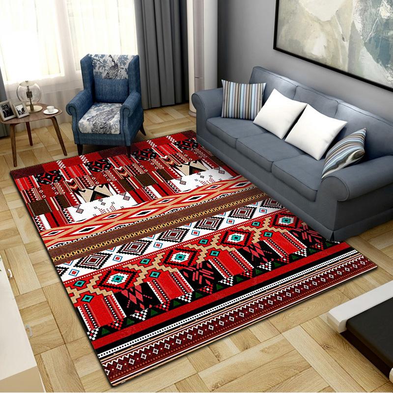 Native American Pattern Carpet Rug for Living Room Bedroom Home Sofa Decoration,Kids Play Non-slip Floor Mat