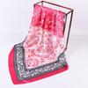 Luxury Floral Silk Square Scarf Women Soft Satin Kerchief Hairband Neckerchief Head Hijab Lady Headband Foulard Bag Ribbon