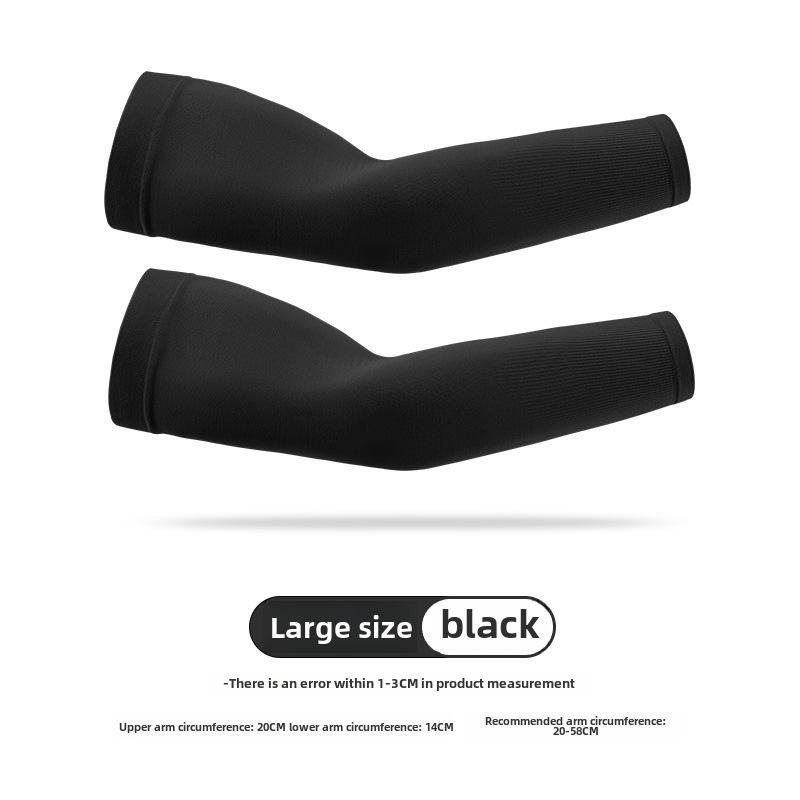 Ice Silk Sun Protection Sleeves for Men and Women: Breathable, Comfortable Summer Arm Shades for Cycling and Outdoor Sports - HB04.
