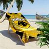 Majestic eagle emblem brilliance Print beach towel, quick drying, suitable for travel, outdoor sports, jogging, the beach and swimming, gift