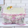 Universal Microwave Oven Cover Lace Oil Dust Proof Cover Embroidered Cute Cartoon Printed Electric Oven Cloth Kitchen Supplies
