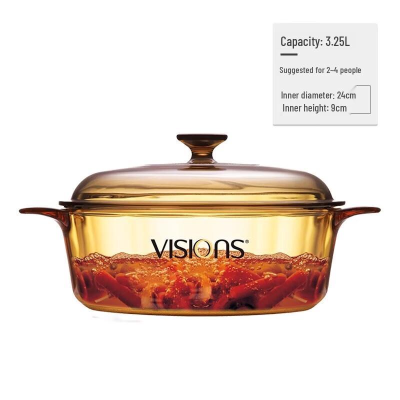 Corning Visions 3.25L Glass Soup Pot