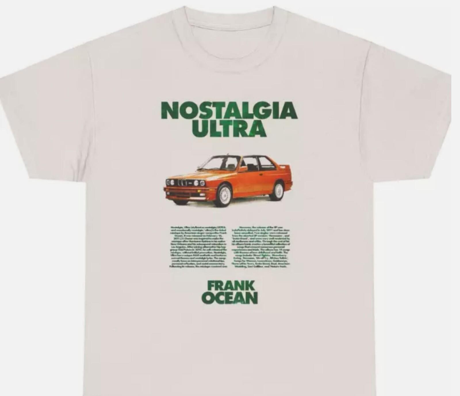 Frank Ocean T Shirt, Nostalgia Ultra, Frank Ocean Graphic Tee Merch Gift For Fan XXL
