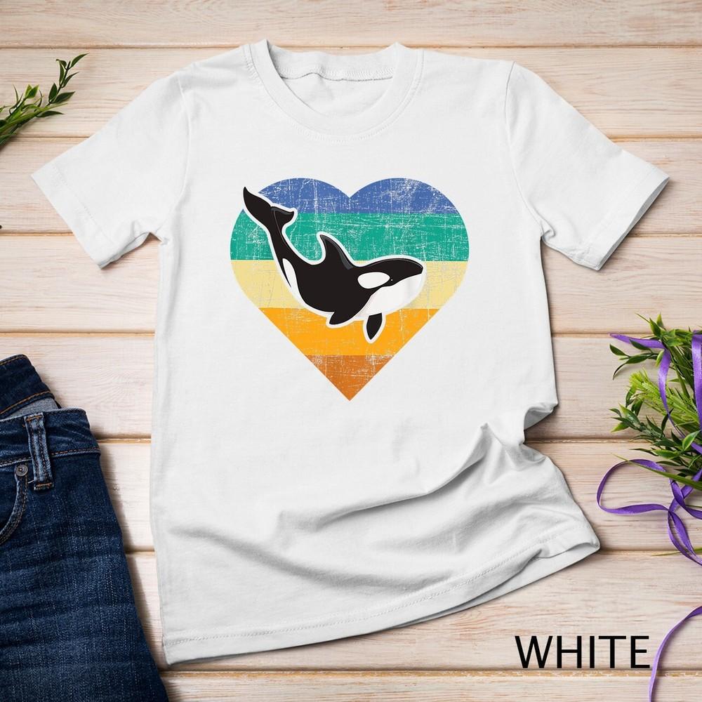 

Orca Whale Heart - Whale Lover Marine Biologist Whales Unisex T-shirt S