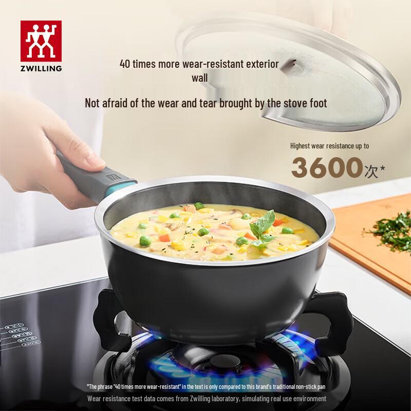 Zwilling NOW Plus Ceramic Non-stick Frying Pan & Spatula Set