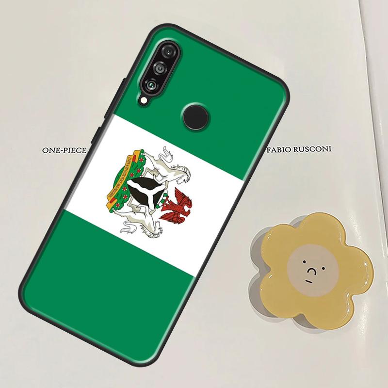 Nigeria Flagge Für Huawei Nova Y60 Y70 Y90 Y61 Y91 3i 7i 8i 11i Nova 11 9 10 SE P20 P30 Pro P40 Lite Hülle