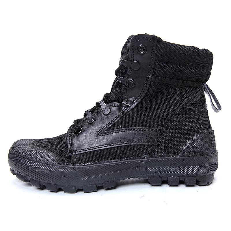 3537 Liberation High-Top Canvas Shoes: Wear-Resistant, Breathable, Forest Protection, Anti-Slip, Sand-Proof Mountaineering Boots