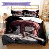 Makima Pattern Bedding,Quilt Set Quilt Cover Pillowcase Home Birthday Gift(1 * duvet cover + 2 * pillowcase, without core)