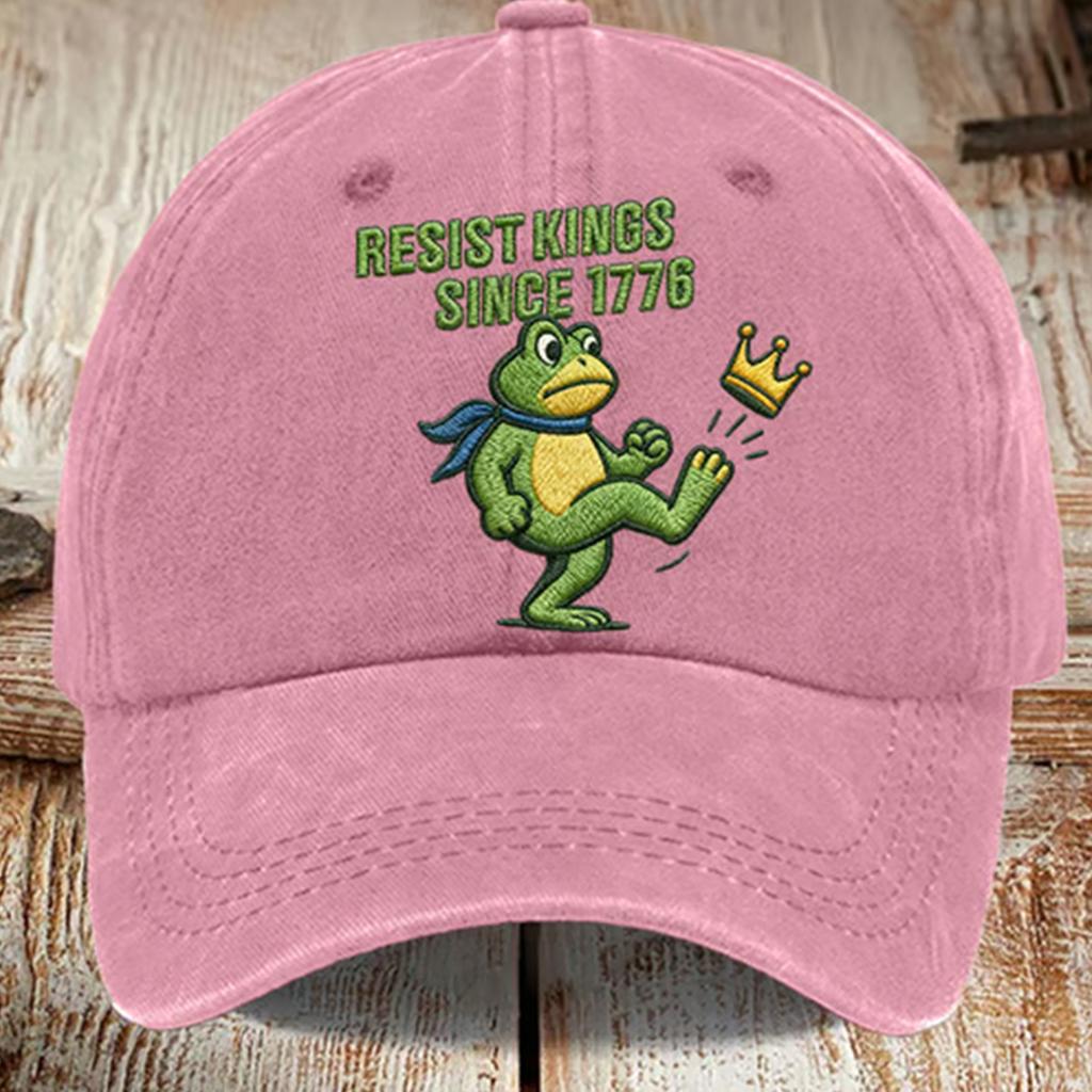 Washed Cotton Baseball Cap With Printed Distressed Soft Top Denim Hat For Men, European And American Retro Hat