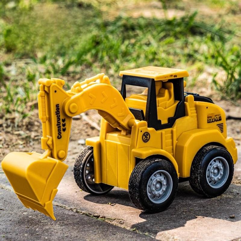 Childrens Inertia Pressing Construction Truck Toy Set For Boys And Girls Ages 3 To 6