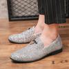 Flat Bottomed Casual Loafers Fashion Men's Shiny Styles Party Nightclub Comfortable Daily Plus Size Adult Shoes 38-46 New