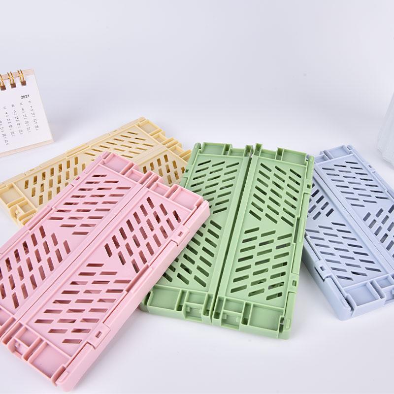 Drăguț mini organizator pliabil de birou Coș de depozitare pentru birou Accesorii pentru papetărie de birou