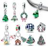 Realcopper Christmas Tree Beads Christmas Collection Charms For Making Original Bracelets Diy Fine Jewelry Gifts For Women