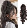 Cola de Caballo con garra sintética, cola de caballo ondulada y rizada larga, extensiones de cabello con Clip, peluca Natural suave para uso diario de mujeres
