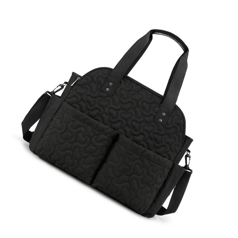 Polyester Quilted Storage Solution Multiple Compartments Diaper Bag Functional Spacious for Baby Essential