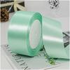 100% Polyester Single Face Satin Ribbon Roll 38 mm 1.5 Inch Custom Printed for Decoration and Wrapping