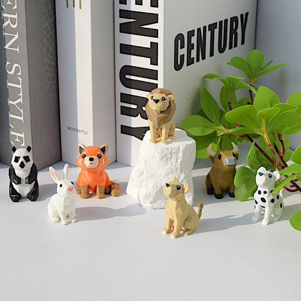 7pcs/set Educational Creative Farm Animal Models Grassland Animal Combination Gift Giving