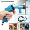 Blue PS-2 Air Siphon Sandblaster Feed Blasting Guns Abrasive Tool Power Tool Kit Sprayer with Ceramic Nozzle Tips Sand Suction Pipe