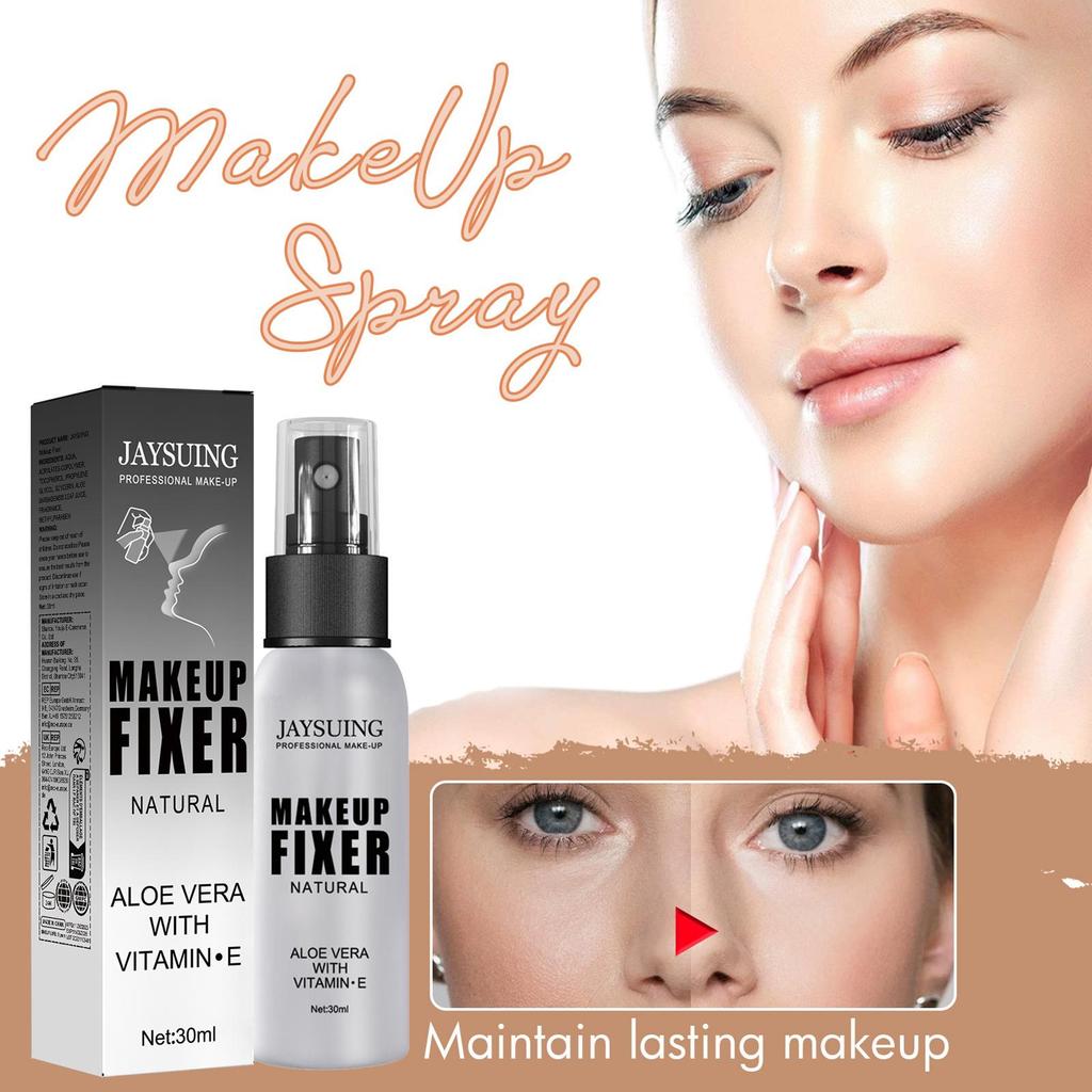 Jaysuing Setting Spray - Quick and Long-Lasting Face Makeup Fixing, Waterproof and Smudge-Proof, Refreshing and Non-Sticky Spray, 30ml/Box