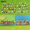 100 Painted Seated Figures 100pcs All Seated Figures Model People Figures