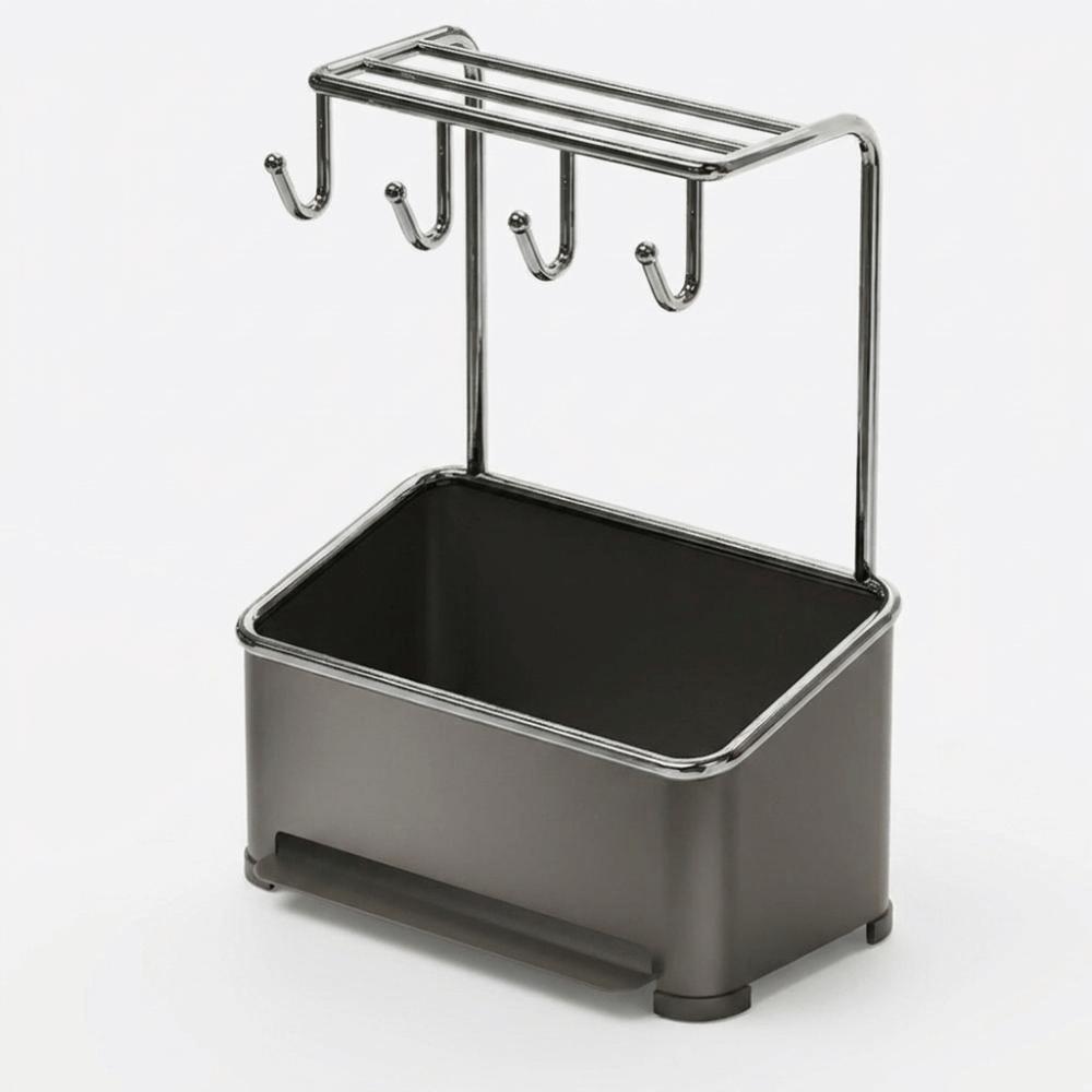 Drainage Base Kitchen Sink Organizer Compact Design Storage Organizer Rack  Cleaning Supplies style2