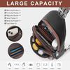 1Pc Fashion Women Sling Backpack Ladies Chest Pack Daypack Crossbody Bum Bag Shoulder Bag