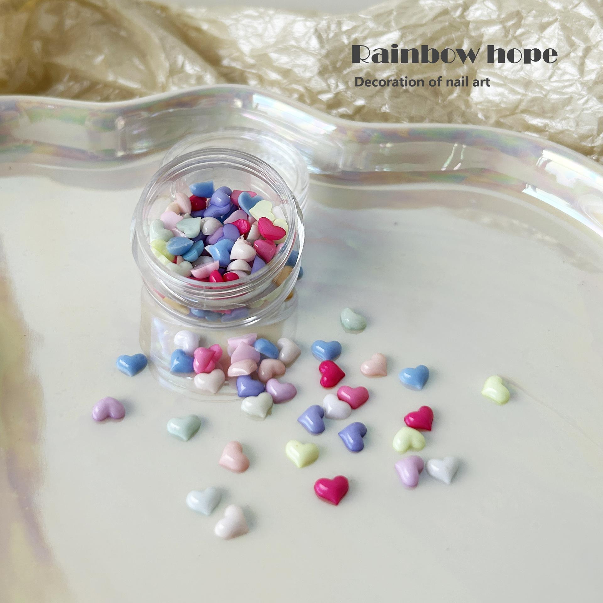 

Dopamine Color Candy Wind Little Star Love Nail Art Jewelry Cute Handmade Wear Nail Material Material Pack