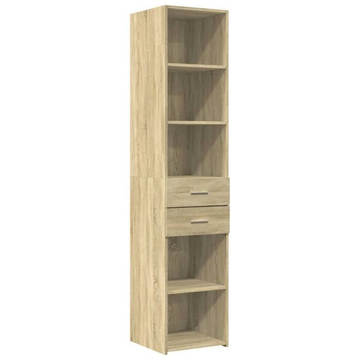 VidaXL Highboard Sonoma Oak 40x42.5x185 Cm Engineered Wood, Sideboard, Cupboard, Side Cabinet, Cabinet, 3281443