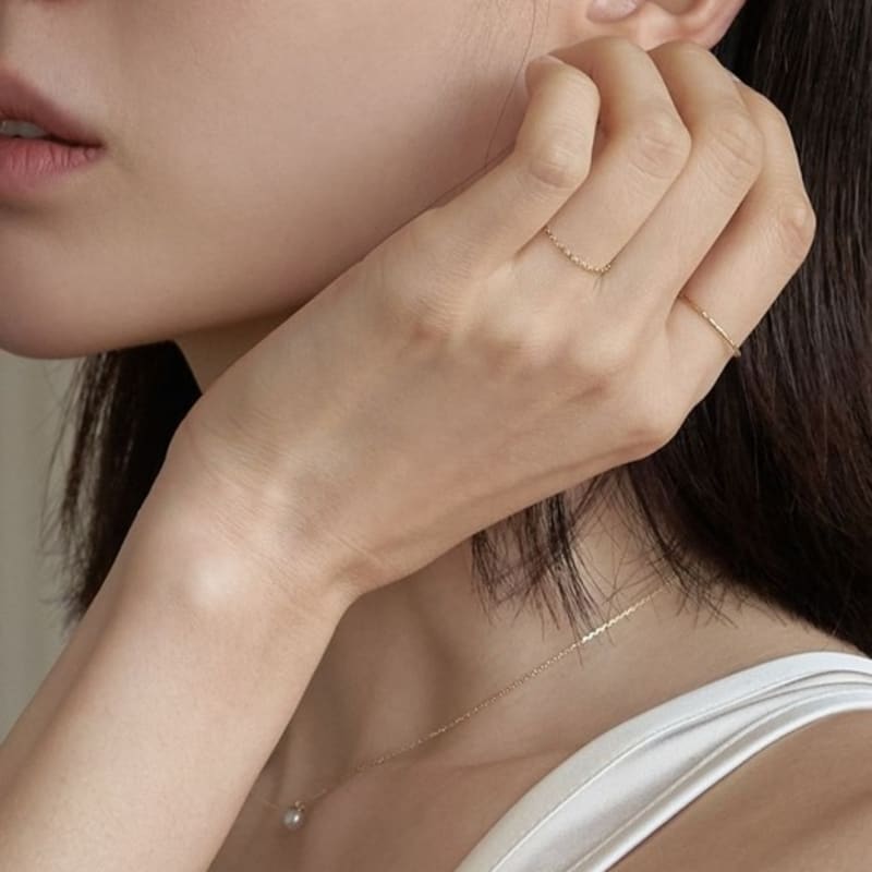 Dawn of Me 14K Simple Chain Ring