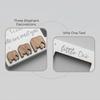 Baby First Scan Photo Frame Countdown Calendar Weeks Until We Meet You with Elephant Design and Photo Display for Newborn Keepsake