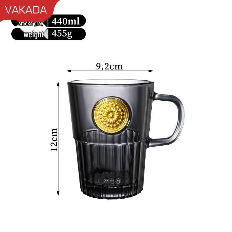 VAKADA Borosilicate Glass Beverage Mug