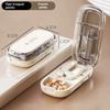 Adjustable Quartering Pill Cutter Storage Box Portable Drug Tablet Medicine Dustproof Divider Organizer Crusher Pill Cutter