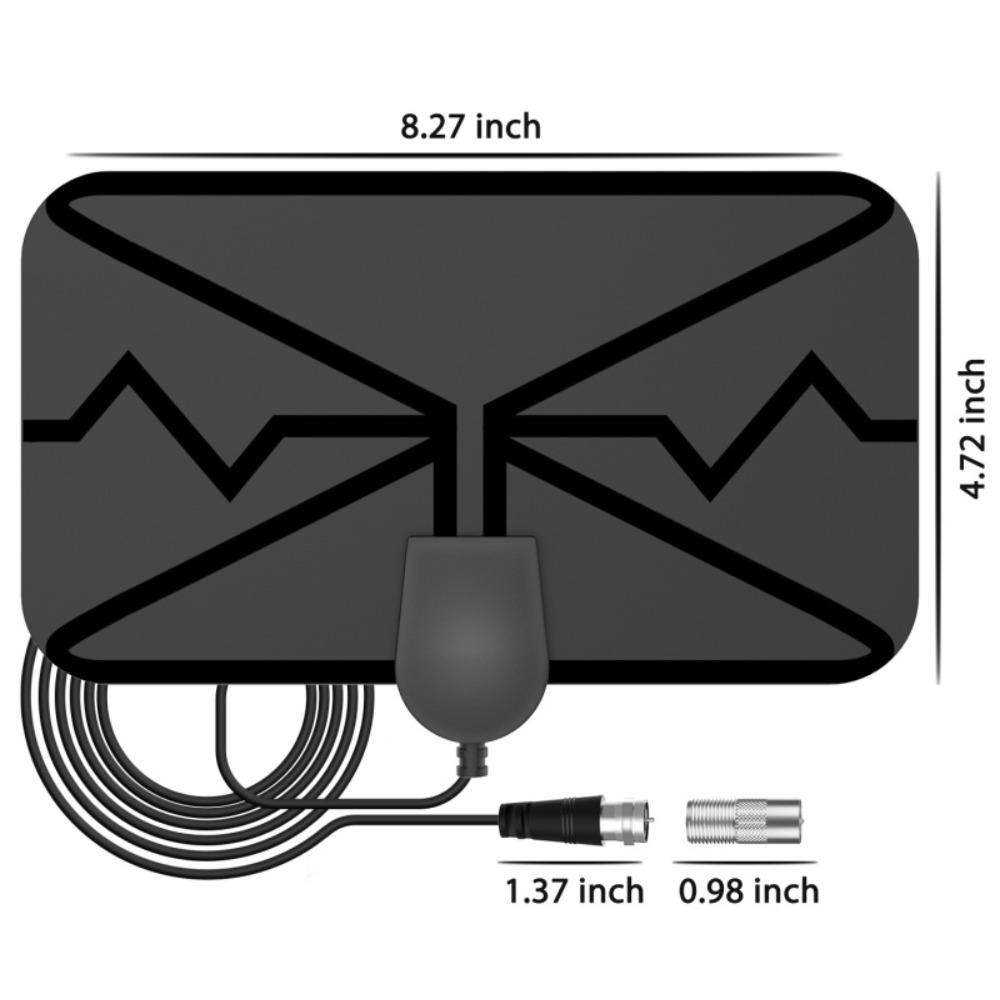 2025 Neueste TV-Antenne Innen HD Digital 4K 1080p für Smart-TV 360 Signalempfang Verstärker Booster UHF VHF